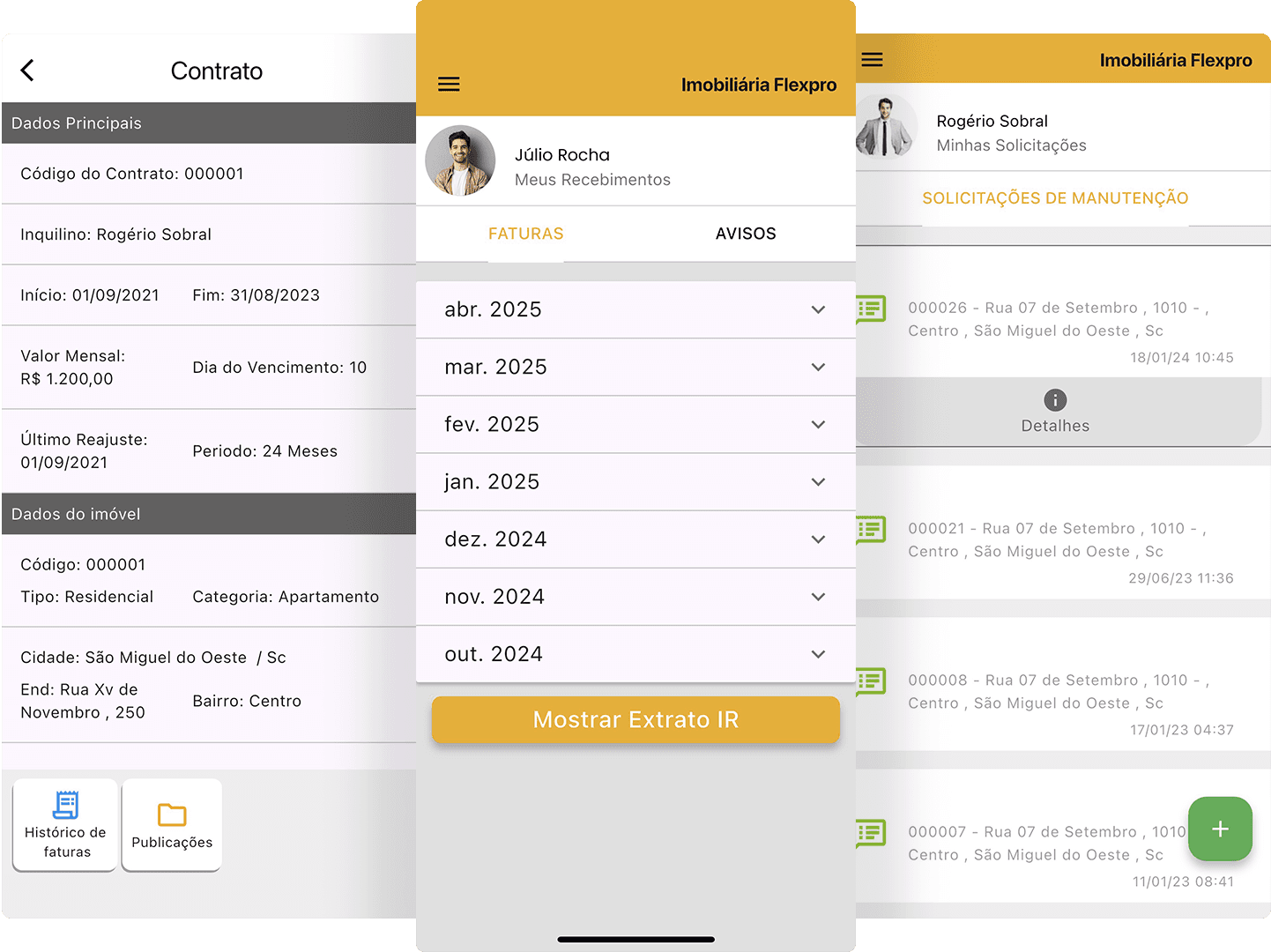 SITALK – Interface do aplicativo